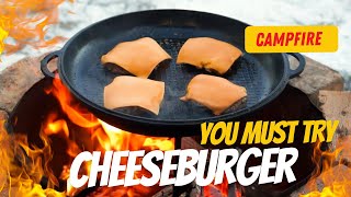 My Best Cheeseburger Ever  Making Perfect Campfire Cheeseburgers [upl. by Ylnevaeh]