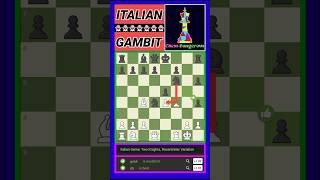 Italian Game Two Knights Rosentreter Variation shorts chess [upl. by Andel642]