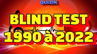 Blind Test Tout Genre 1990 à 2022 [upl. by Einnor]