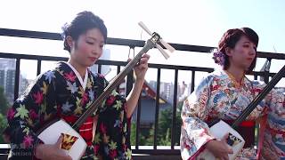 Shamisen Girls KiampKi  Tsugaru Jongara Bushi [upl. by Maurie]