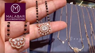 Latest Light weight Diamond Mangalsutra DesignsMalabar Gold amp DiamondDaily were MangalsutraDeeya [upl. by Cole946]