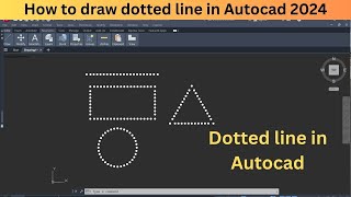 how to draw dotted line in autocad  dotted line in autocad  dashed line [upl. by Jeannine]