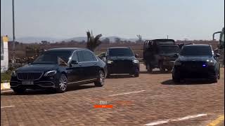 “Zimbabwe’s Presidential Motorcade in Harare 🇿🇼🚓 [upl. by Bowie]