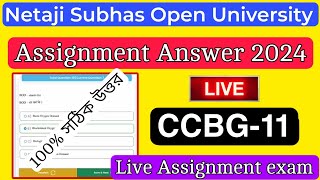 ccbg 11 assignment answers 2024  nsou ug assignment answer 2024  CCBG11 Bengali Assignment Answer [upl. by Hawger]