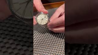 Rolex Datejust Steel White Gold Silver Dial Vintage Mens Watch 16014 Review  SwissWatchExpo [upl. by Ahsino145]