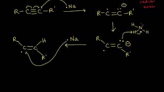 Reduction of alkynes  Alkenes and Alkynes  Organic chemistry  Khan Academy [upl. by Ecnal]