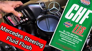 Mercedes Steering Fluid Flush CLK320  W209 [upl. by Eninaej298]