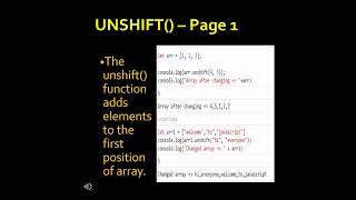 JavaScript Array Functions  Tutorial  UI UX Docs P2 Shorts10 [upl. by Pliner]