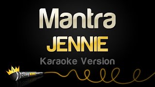 JENNIE  Mantra Karaoke Version [upl. by Seaver]