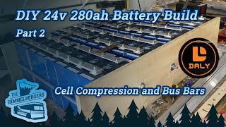 DIY 24Volt 4p8s using 280ah cells battery build for RV Bus Conversion Part 2 [upl. by Ahsinrad]