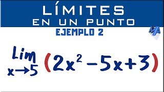 Límite de una función en un punto  Ejemplo 2 [upl. by Alyce]