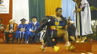 Graduate celebrates with traditional dance [upl. by Kamal]