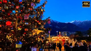 Merano  One of the Most Beautiful Christmas Market🎄 in Italy🇮🇹  Relax Walking Mercatini di Natale🎄 [upl. by Angy357]