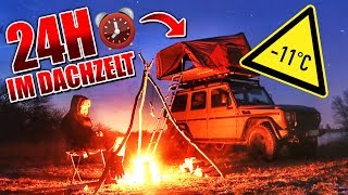 24H BIWAK im Dachzelt mit neuer Ausrüstung  iKamper amp Skycamp  Overnighter Übernachtung [upl. by Ynez74]