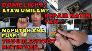 Dome lights problem  Dome lights not working  MITSUBISHI ADVENTURE  how to change dome lights [upl. by Nnylkoorb779]