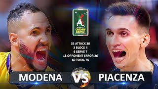 Modena vs Piacenza  Italian Volleyball SuperLega 20232024 [upl. by Smitt811]