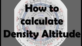 CRP5 How to calculate Density altitude [upl. by Kinnard335]