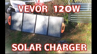 VEVOR Portable Monocrystalline ETFE 4 Panel Solar Charger [upl. by Gannon]