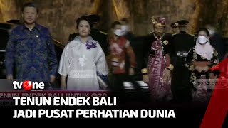 Pemimpin  Delegasi Dunia Pakai Kain Tenun Endek Bali saat Gala Dinner KTT G20 di GWK  Kabar Siang [upl. by Rigby]