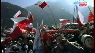 Adam Małysz vs Sven Hannawald  Planica 2003  1st competition  1st round amazing commentary [upl. by Ynove]