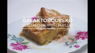 Vegan Galaktoboureko  Custard Pie with Phyllo [upl. by Novah]