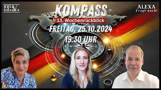 LIVE  KOMPASS  13 Wochenrückblick mit Alexa Stefan und Limara Corona Bavaria  Klardenken TV [upl. by Ydnik]