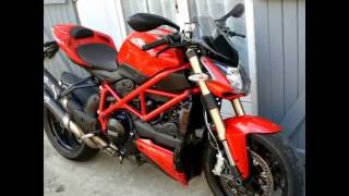 Ducati Streetfighter 848  Full Termignoni Exhaust 2012 [upl. by Eramat688]