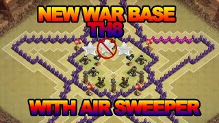 Clash of Clans  Best Town Hall 8 War Base AntiDragon 3 Star War Base [upl. by Nivre]