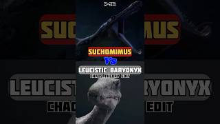 Suchomimus Vs Leucistic Baryonyx edit jurassicworldchaostheory [upl. by Anaert]