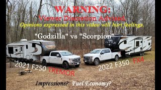 73L Tremor vs 67 FX4 Impressions  Performance Towing [upl. by Larimore217]