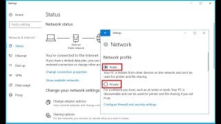 How to Change Network Public to Private to Public in Windows PC [upl. by Ettevad]