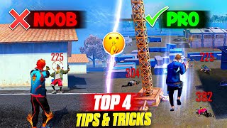 TOP 4 SECRET TRICKS IN FREE FIRE 🔥  PRO TIPS AND TRICKS 2024  FIREEYES GAMING  FREE FIRE MAX [upl. by Asaret717]