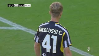 Hans Nicolussi Caviglia vs Juventus Next Gen PreSeason 09082023 [upl. by Aernda]