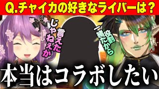 チャイカの好きなライバープロデュースしたい新人を聞く桜凛月【にじさんじ切り抜き桜凛月 花畑チャイカ】 [upl. by Rebma246]