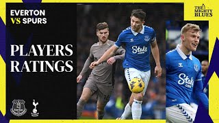 Player Ratings  Everton 22 Tottenham Hotspur [upl. by Wolliw735]