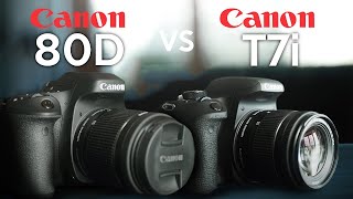 Canon 80D vs T7i  Which To Buy in 2019 [upl. by Reniar333]