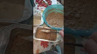 Step 3 Samhain bread Barmbrack filling tins and baking time [upl. by Laehplar]