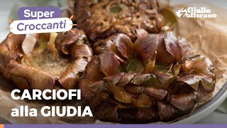 CARCIOFI ALLA GIUDIA  RICETTA ORIGINALE [upl. by Ynaffet]