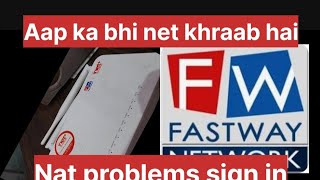 If you are also using the internet watch this video for the problem of fastway net netplus [upl. by Ragas]