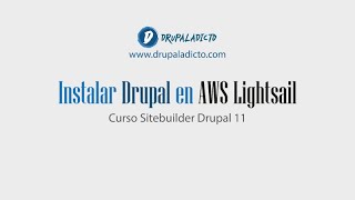 Lanzar instancia Drupal en AWS Lightsail [upl. by Winson]