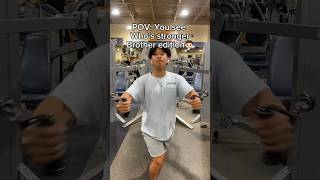 Why Older brother strength is unreal 😎 gymtransformation bodytrasformation gym workout [upl. by Aisenat]