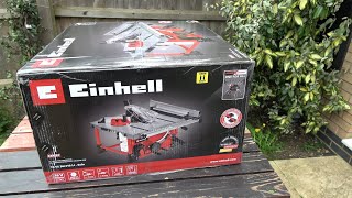 Einhell PCX 36V 2x18V 210mm Table Saw Unboxing [upl. by Nylirret424]