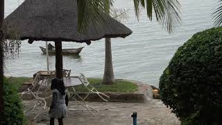 Lake on Lualaba Congo River near Kolwezi Fishers GPM Katebi Lodge Central Africa 2024 by HbS [upl. by Ynohta]