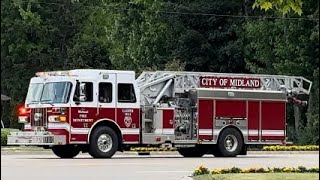 Midland MI FD L3 Responding SLUMPER [upl. by Zanze]