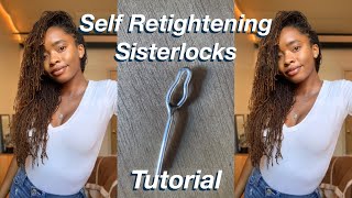 Self Retightening Sisterlocks Tutorial  4 point rotation nappy loc tool amp retightening tips [upl. by Felicia]