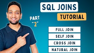 SQL JOINS Tutorial for beginners  Practice SQL Queries using JOINS  Part 2 [upl. by Jackqueline]