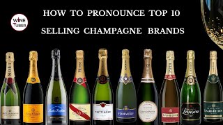 How to pronounce top selling Champagne brands correctly Moet Chandon Veuve Clicquot and more [upl. by Pfosi336]