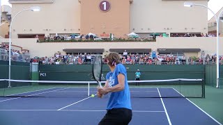 Alexander Zverev Practice  Court Level View [upl. by Carola]