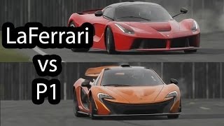 Ferrari LaFerrari vs McLaren P1 Top Gear [upl. by Eniarrol]