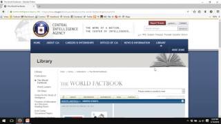 Using the CIA World Factbook [upl. by Eimaral]